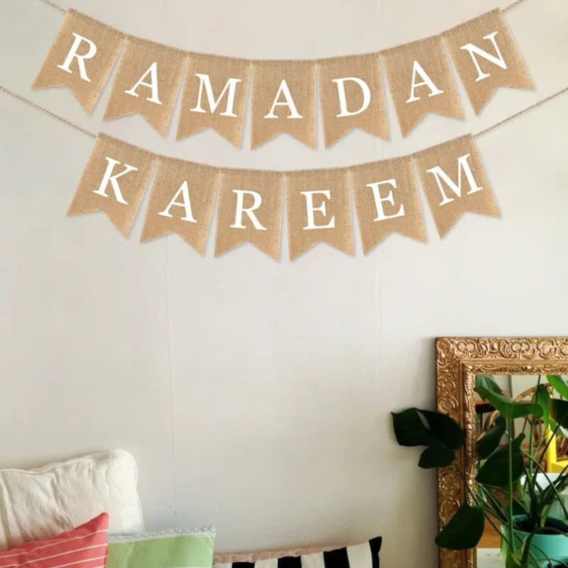 Ramadan Kareem Mantel Banner Set