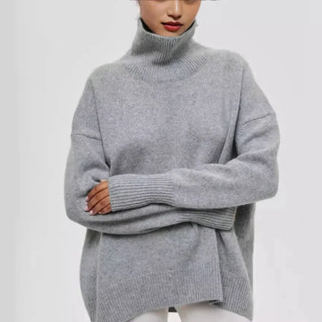 Cozy Chic Turtleneck Sweater for Women