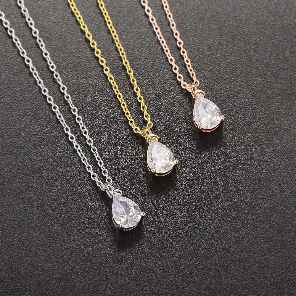 Crystal Dew Pendant Necklace