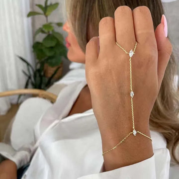 Crystal Hand Bracelet