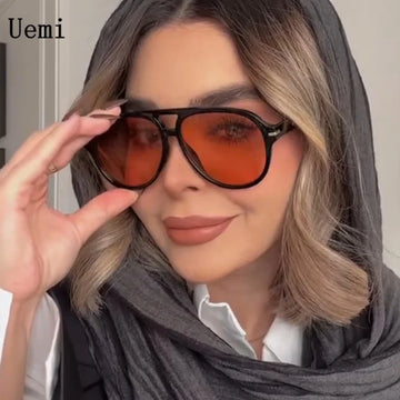 Oval Pilot Sunglasses