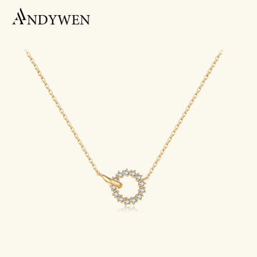 Celeste CZ Silver Necklace