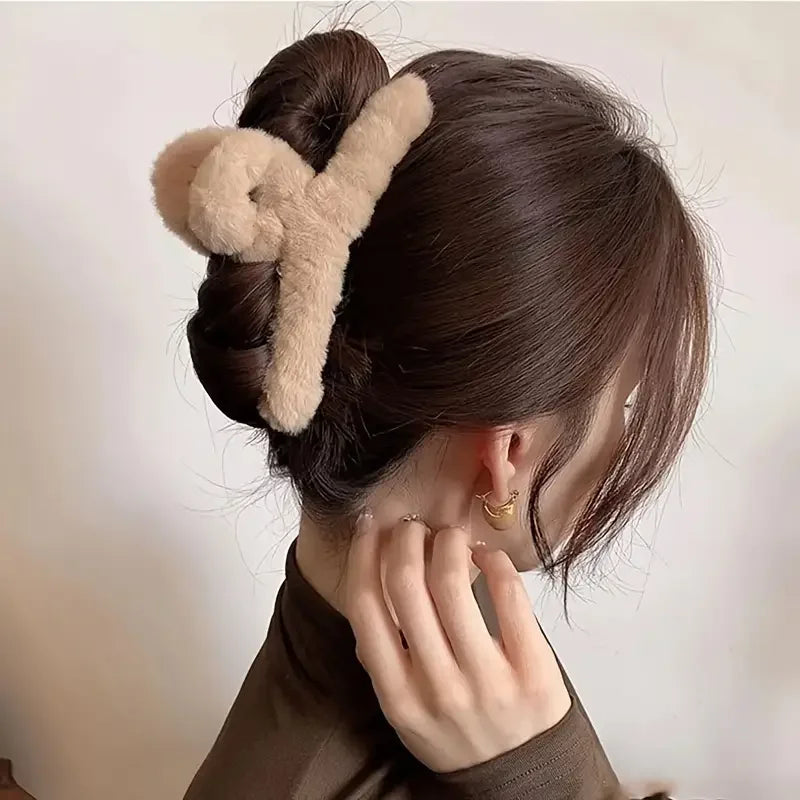 Furry Chic Hair Clips
