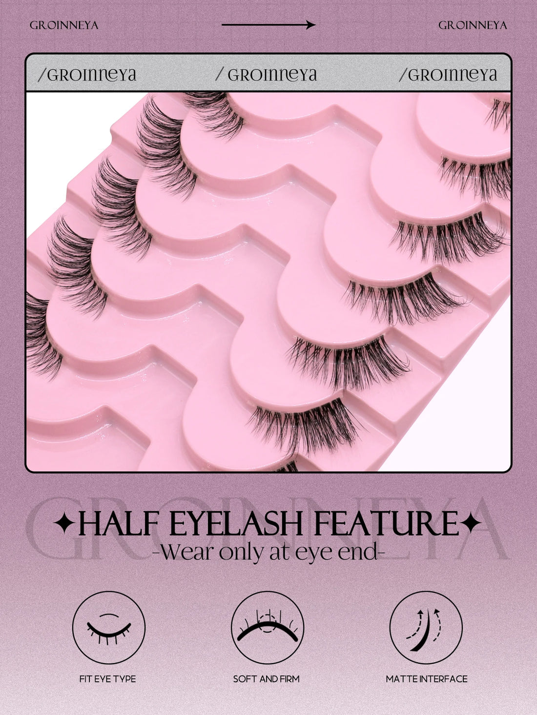SilkGlow Mink Half Lashes
