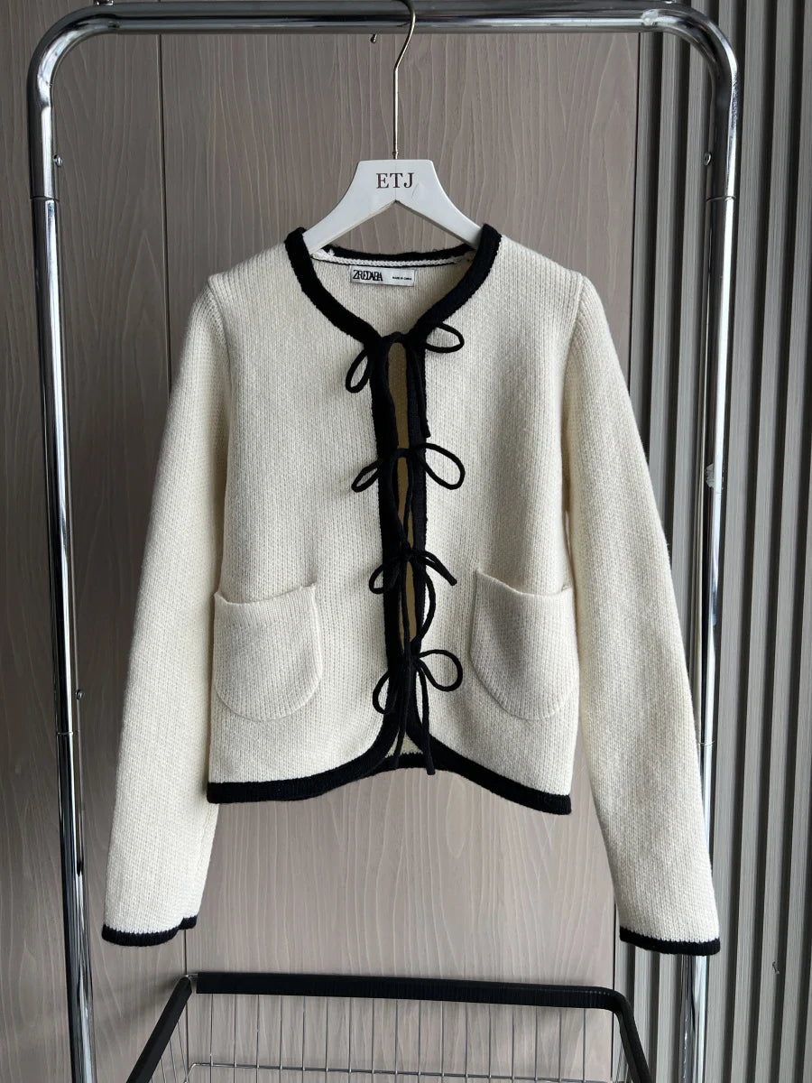 Classic Chic Women’s Belted Knit Cardigan
