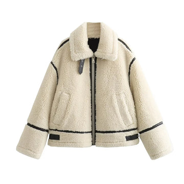 LuxeFur Moto Chic Jacket