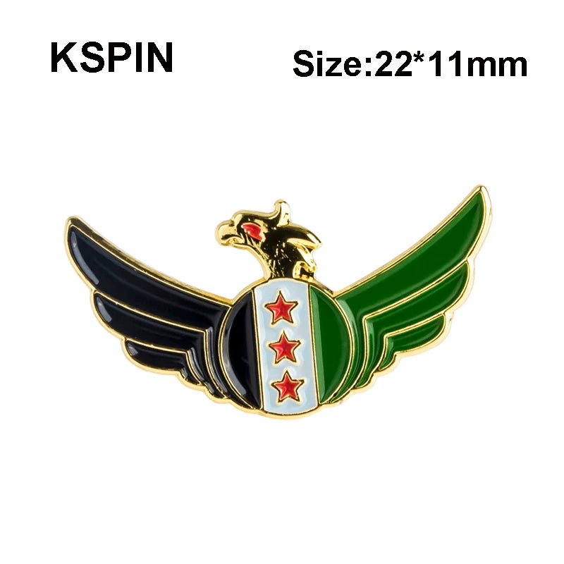 Syrian Flag Pin Badge Brooch