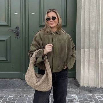 Vintage Muse Women’s Bomber Coat